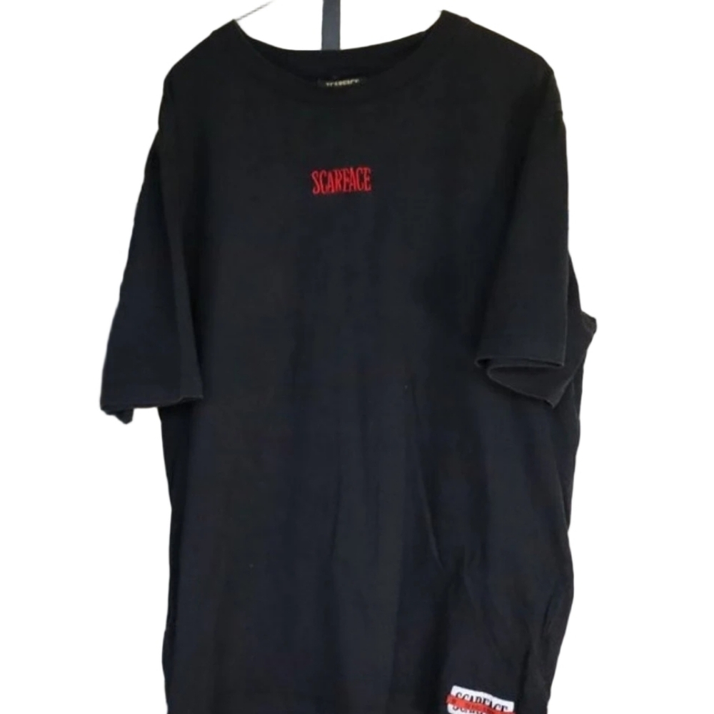 Scarface “The World Is Yours” Tony Montana Tee XL Black Movie Shirt. Shoepalace.
